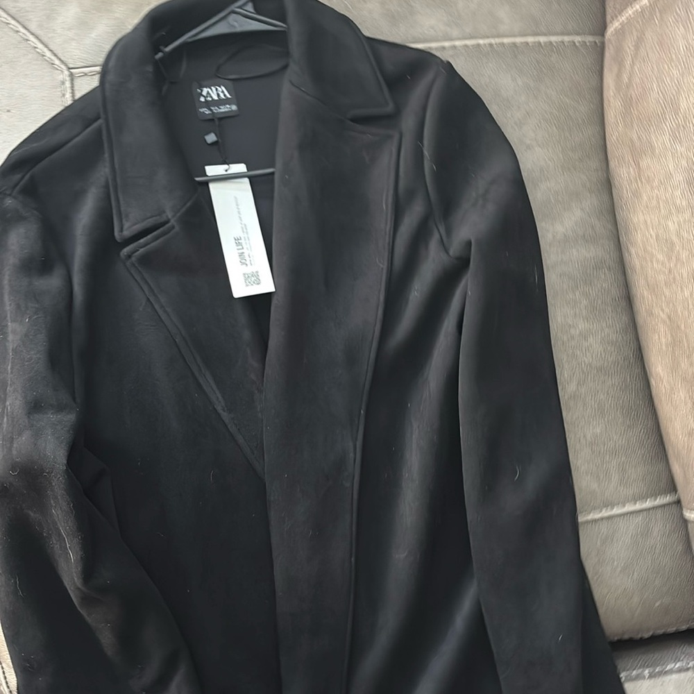Zara sure like lined long blazer jacket.